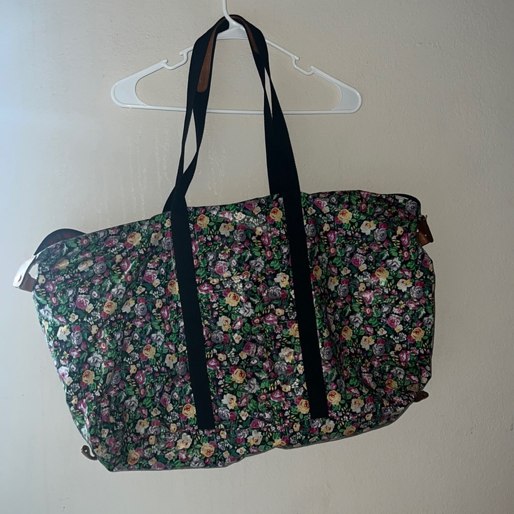 VTG kenzo floral ruffle bag
